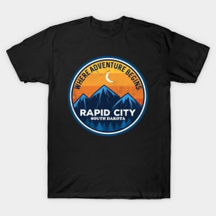 Rapid City South Dakota Where Adventure Begins T-Shirt